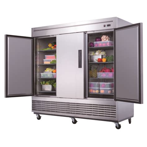 D83r 3 Door Commercial Refrigerator In Stainless Steel Dukers