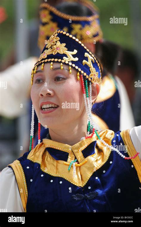 Chinese Woman Performing Traditional Dance In Celebration Of Duanwu