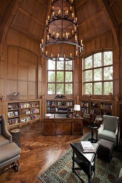 38 The Top Home Library Design Ideas With Rustic Style Page 10 Of 40