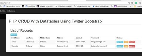 Crud Php Mysqli Dengan Bootstrap Menampilkan Data Dari Vrogue Co