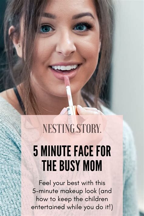 5 Minute Face For The Busy Mom Mom Beauty Makeup Looks Busy Mom