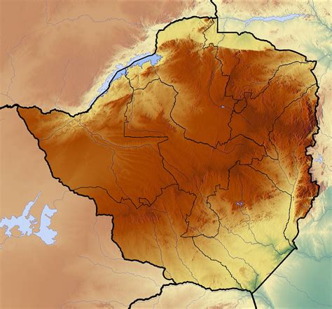 The republic of zimbabwe was previously known as zimbabwe rhodesia, republic of rhodesia and southern rhodesia. Zimbabwe - topographic • Map • PopulationData.net