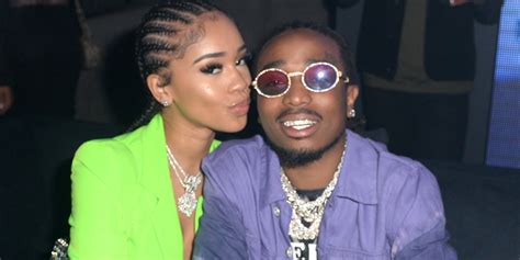 Quavo and his girlfriend saweetie on vacation together. Quavo Reveals the First DM He Ever Sent to His Now-Girlfriend Saweetie! | Quavo, Saweetie : Just ...
