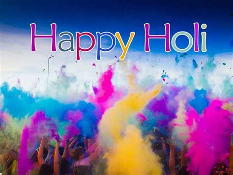 Poetry And Worldwide Wishes Happy Holi Photo With Colorful And