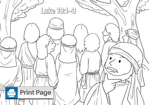 Free Printable Zacchaeus Coloring Pages For Kids Connectus