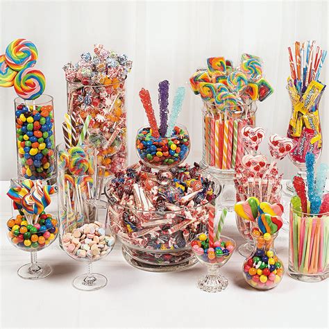 Colorful New Years Eve Candy Buffet Colorful