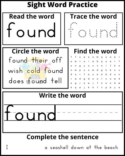 Free Printable Second Grade Sight Word Practice Sheets Frugal Mom Eh