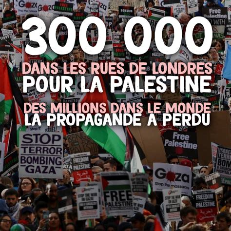 Londres Personnes Dans La Rue Pour La Palestine Contre Attaque