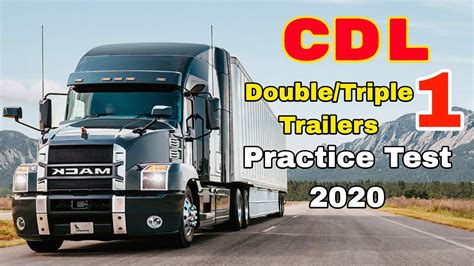 2020 Cdl Double Triple Trailers Practice Test 1 Youtube
