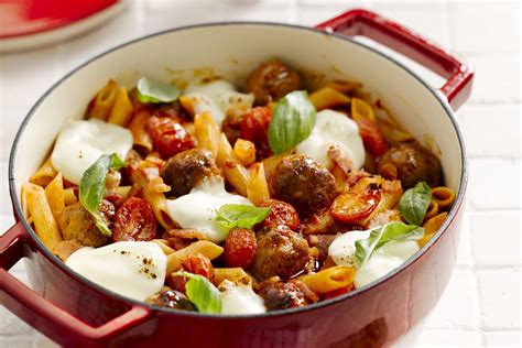 Penne Al Forno Met Gehaktballetjes En Mozzarella Recepten Gram