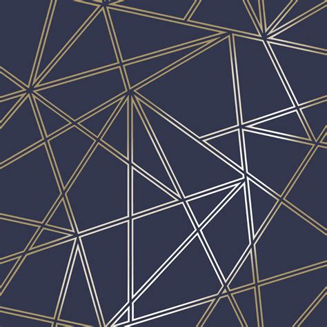 Brown and grey wallpaper, pattern, digital art, no people, full frame. Navy Palladium Geometric Wallpaper | Wallpaper Sales