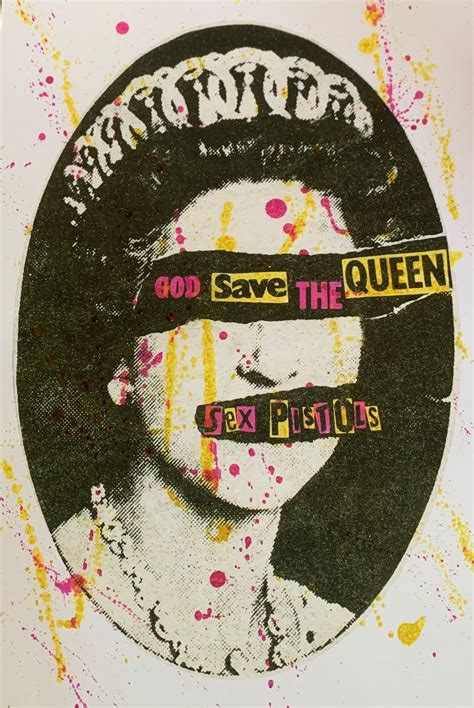 Sex Pistols God Save The Queen Print Etsy