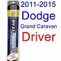2018 Dodge Grand Caravan Wiper Blade Sizes