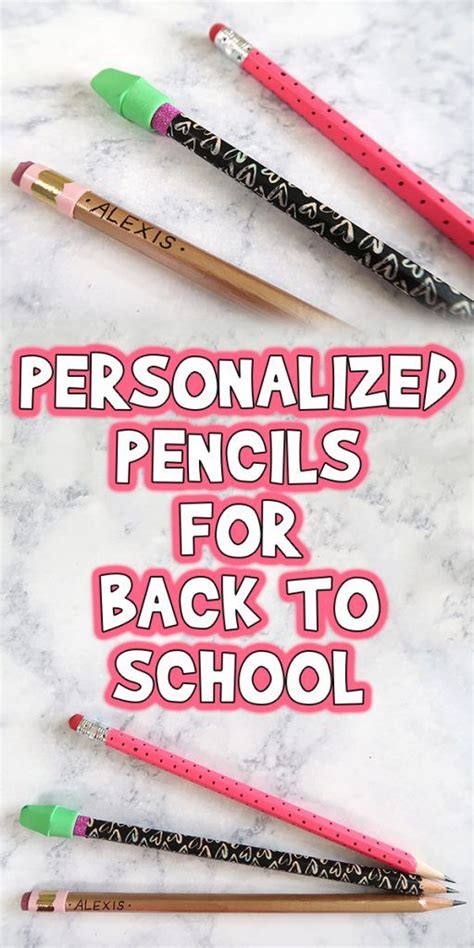 Personalized Back To School Pencils School Pencils Back To School
