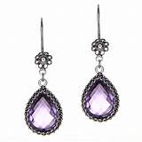 Sterling Silver And Amethyst Earrings Images