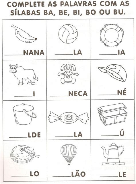 Atividade Letra B 1 Ano