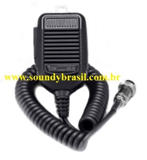Icom Hm 36 Microfone Ptt Para Rádio Móvelfixo Soundy Brasil