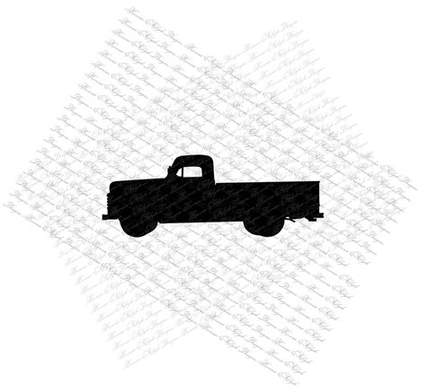 Country Farm Truck Silhouette Instant Digital Download Svg Etsy