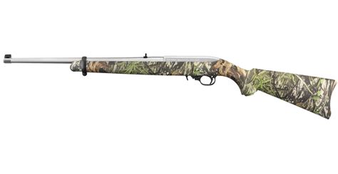 Ruger 1022 Carbine 22lr Stainless With Mossy Oak Obsession Camo Stock