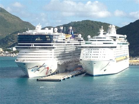 Norwegian Epic and Adventure of the Sea at St Marteen