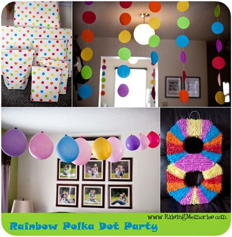 Rainbow Polka Dot Birthday Party