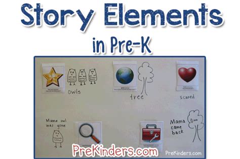 Story Elements In Pre K Preschool Literacy Prek Literacy Preschool