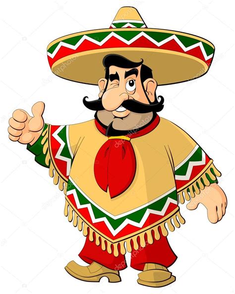 Mexican Guy Sombrero Clipart