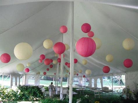 Lantern Arrangement For Tent Paper Lanterns Marquee Decoration