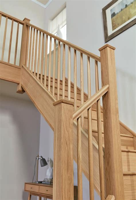Slim Oak Spindle Staircase Transform Any Hallway Oak Stairs Oak