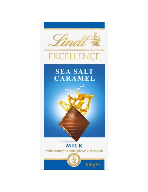 Lindt Excellence Milk Chocolate Seasalt Caramel G Block Ally