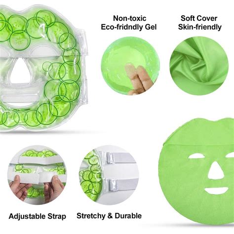 Buy Face Ice Pack For Injuries Reusable Cooling Face Mask Gel Ice Pack