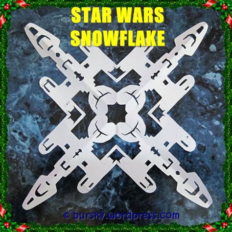 Star Wars Snowflake Star Wars Snowflakes Star Wars Party Snowflakes