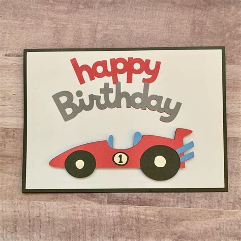 Homemade By Kristin On Instagram This Race Car Birthday Card Makes Me