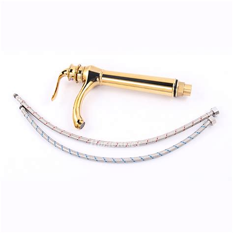 Which type of brass should you choose? Gold Bathroom Faucet Vessel Polished Brass Single Handle ...