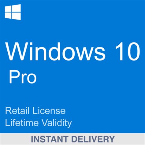 Windows 10 Pro Retail Key Online Activation Key Instantdelivery