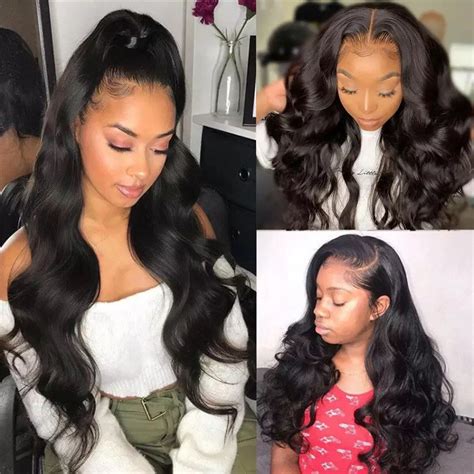 Brazilian 5x5 Lace Closure Wig Body Wave Human Hair Wigs Etsy