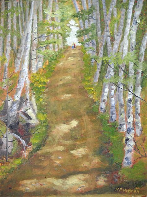 Adirondacks Lake Clear Carpenter Road Painting By Robert P Hedden