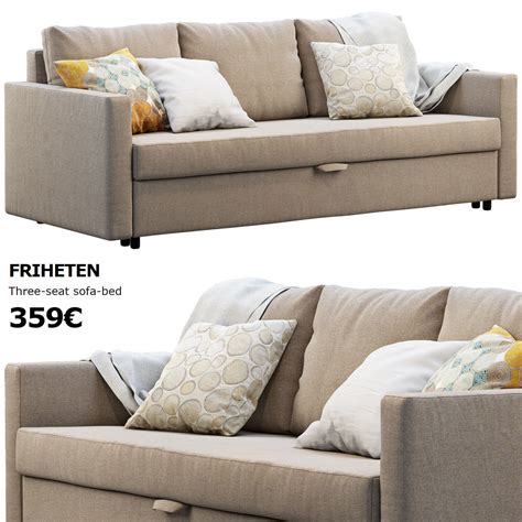 The 'l' shape can go on the left or right hand to suit your space. Ikea Friheten sofa 3D | CGTrader
