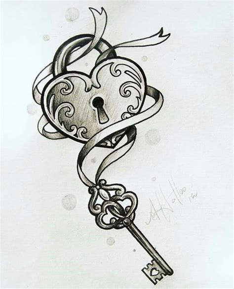 Pin By R 77 On Desenhos Tattoos Ideas Key Tattoo Designs Heart