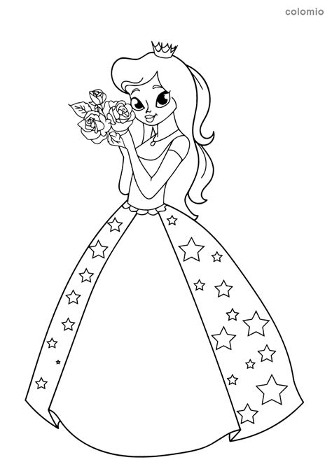Dibujos de Princesas para colorear Imágenes de Princesa para colorear