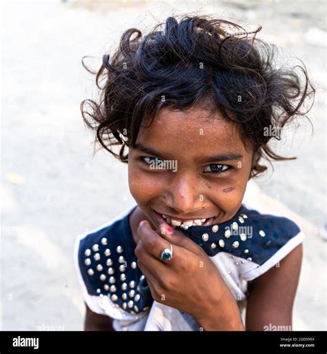 Portrait Of Indian Poor Children Stock Photo Alamy