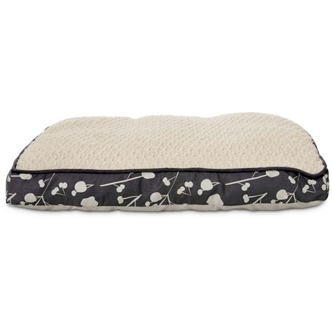 Harmony Floral Gray Memory Foam Lounger Dog Bed 32 L X 24 W Medium
