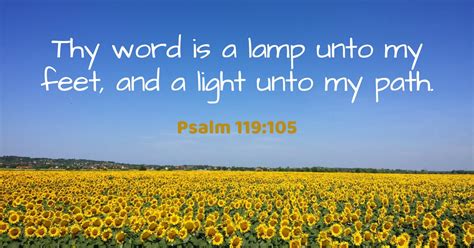 Daily Bible Verse Comfort Psalm 119105 Kjv