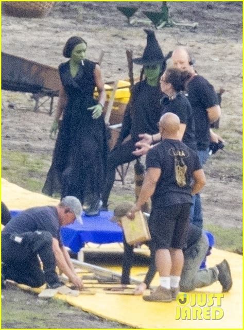 Wicked Set Photos Show Cynthia Erivo And Her Stunt Double Flying As