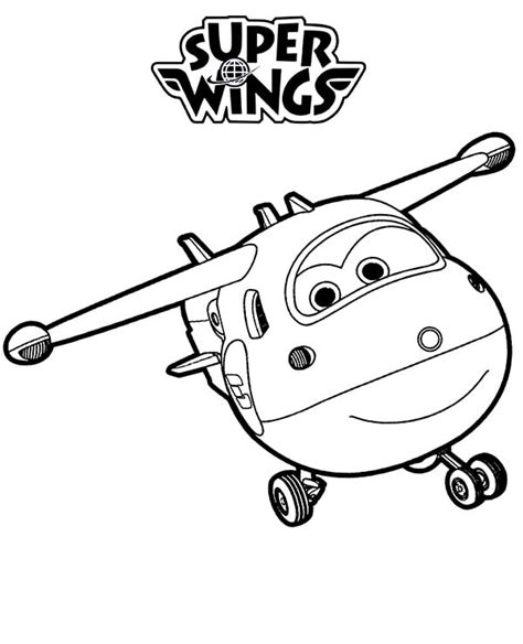 Jett Super Wings 2 Coloring Page Free Printable Coloring Pages For Kids