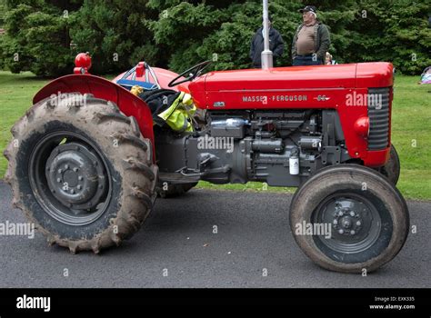 1964 Red Massey Ferguson 65 Model Farm Tractor Stock Photo Alamy