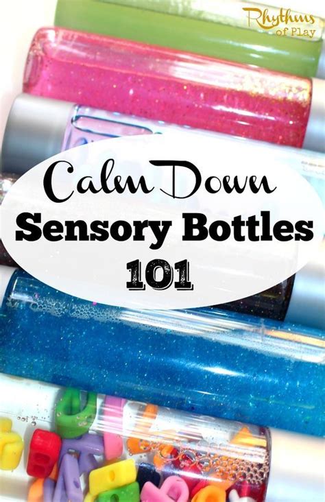 Diy Calm Down Sensory Bottles 101 In 2020 Sensory Bottles Sensory