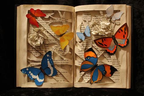 Butterfly Book Sculpture By Wetcanvas On Deviantart