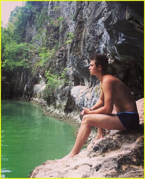 Ansel Elgort Bares Ripped Body While Shirtless In Thailand Photo