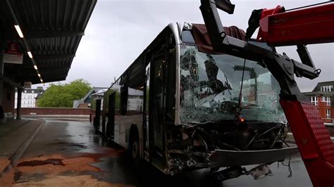 Germany Bus Crashes Into Train Station In Hamburg Video Ruptly